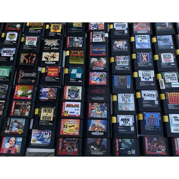 Lot of 75+ Vintage Sega Genesis Video Games Bundle - Batman Forever, The Ooze - Picture 6 of 11
